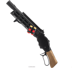 Golden Eagle M1887 Gas Shell Ejecting Lever-Action Shotgun; Space Shorty, Black