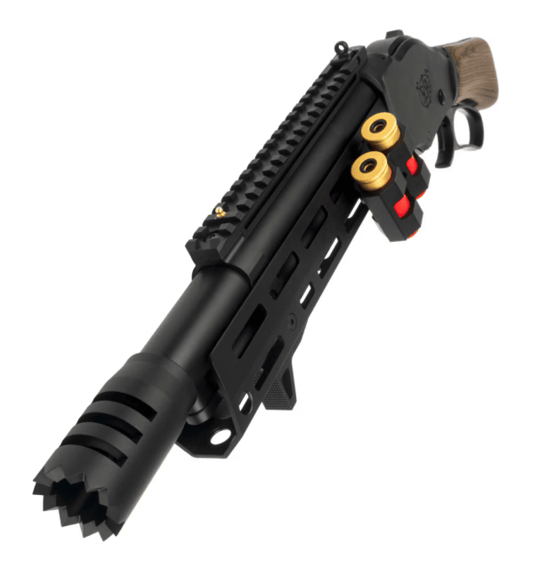 Golden Eagle M1887 Gas Shell Ejecting Lever-Action Shotgun; Space Shorty, Black - Golden Eagle - view 4