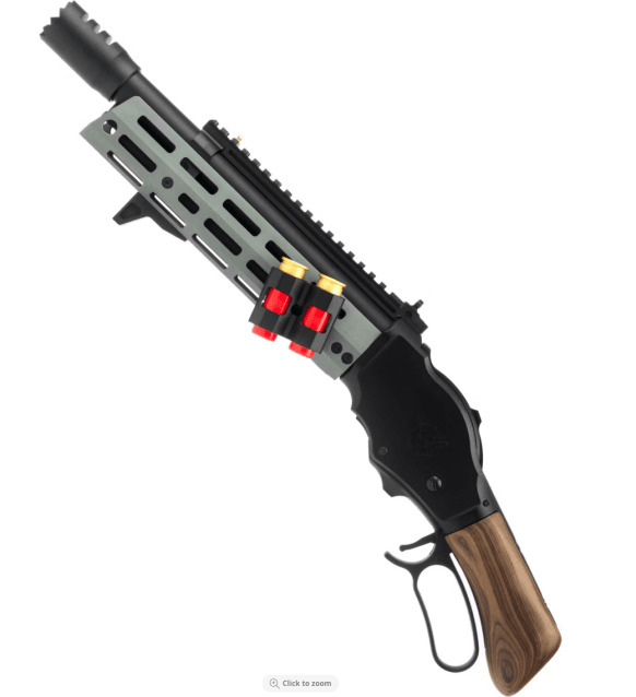 Golden Eagle M1887 Gas Shell Ejecting Lever-Action Shotgun; Space Shorty, Black / Grey - Golden Eagle