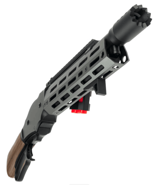 Golden Eagle M1887 Gas Shell Ejecting Lever-Action Shotgun; Space Shorty, Black / Grey - Golden Eagle - view 3