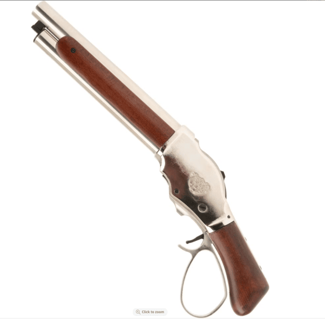 Golden Eagle M1887 Gas Shell Ejecting Lever-Action Shotgun; Sawn-off, Chrome - Golden Eagle