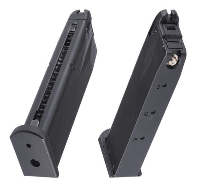 Double Bell M9 Series Gas Magazine (Black - 726J) - Airsoft Pistol Magazines - view 3