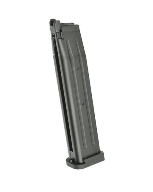Jag Precision x Taran Tactical International Licensed Hi-Capa Series Extended ALPHA Magazine (TTI - Black - 42 Rounds) - Airsoft Pistol Magazines