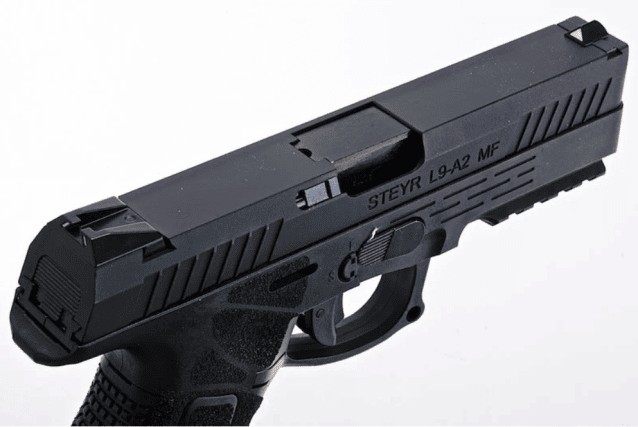 KJWorks ASG Steyr L9-A2 Gas Blowback Pistol - All Airsoft Gas Pistols - view 8