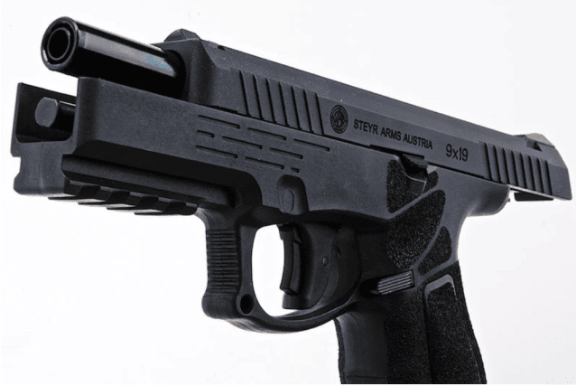 KJWorks ASG Steyr L9-A2 Gas Blowback Pistol - All Airsoft Gas Pistols - view 9