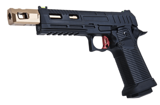 KJWorks KP19 Hi-Capa Optic Ready with Compensator Gas Blowback Pistol - Airsoft Hi Capa Pistols - view 4
