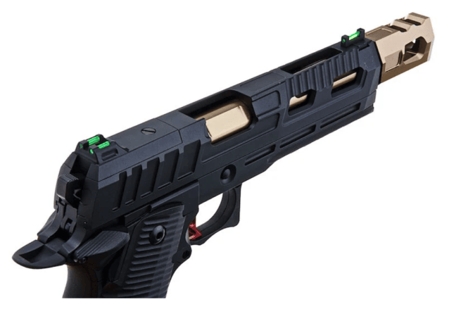 KJWorks KP19 Hi-Capa Optic Ready with Compensator Gas Blowback Pistol - Airsoft Hi Capa Pistols - view 10