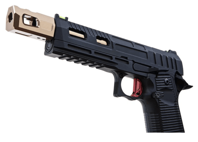 KJWorks KP19 Hi-Capa Optic Ready with Compensator Gas Blowback Pistol - Airsoft Hi Capa Pistols - view 11