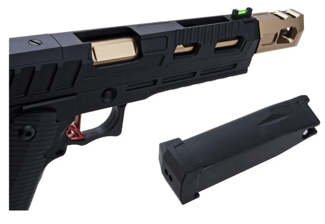 KJWorks KP19 Hi-Capa Optic Ready with Compensator Gas Blowback Pistol - Airsoft Hi Capa Pistols - view 12