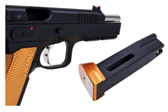 KJWorks CZ Shadow 2 Gas Blowback Pistol Orange - All Airsoft Gas Pistols - view 13