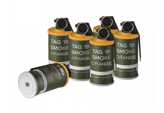Tag Innovations tag-18 Orange White Screen Hand Grenade (pack of 6) - Airsoft Grenades - view 2