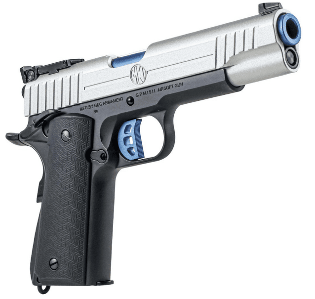 G&G GX45 MkI (EU) (Silver) Gas Blow Back Pistol - Airsoft Hi Capa Pistols - view 4