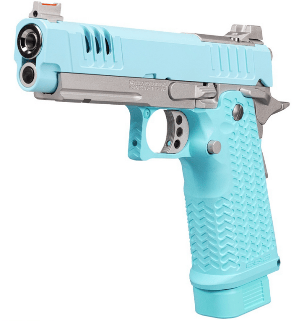 G&G STP 45 Pro Macaron Blue Gas Blow Back Pistol - All Airsoft Gas Pistols - view 6