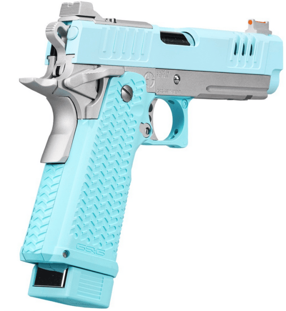 G&G STP 45 Pro Macaron Blue Gas Blow Back Pistol - All Airsoft Gas Pistols - view 5