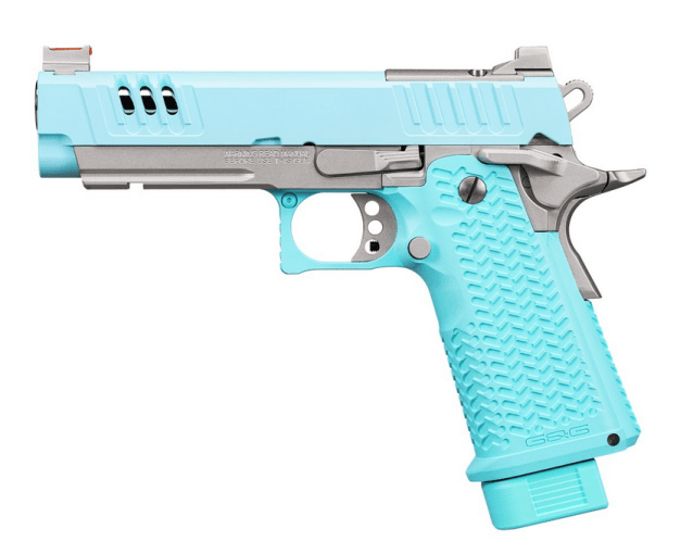 G&G STP 45 Pro Macaron Blue Gas Blow Back Pistol - All Airsoft Gas Pistols