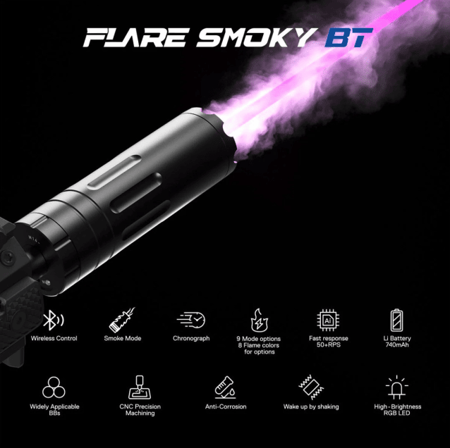 E-Shooter SMOKY FLARE TRACER UNIT (BT) - Airsoft Tracer Unit - view 3