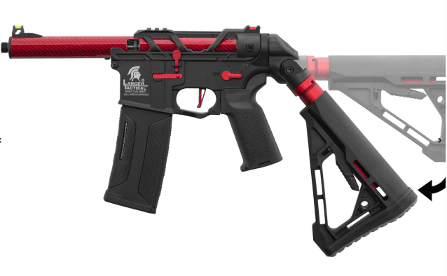 Lancer Tactical x Airtac Gen 3 LT AEG - Red - All AEG Airsoft Rifles - view 5