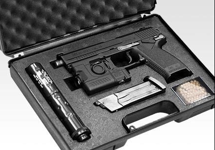 Tokyo Marui MK23 Socom Green Gas Airsoft Pistol - Airsoft mk23 Socom Pistol - view 3