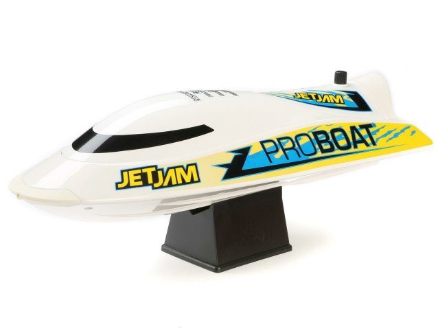 WHITE Jet Jam V2 12" Self-Righting Pool Racer Brushed RTR - Boats