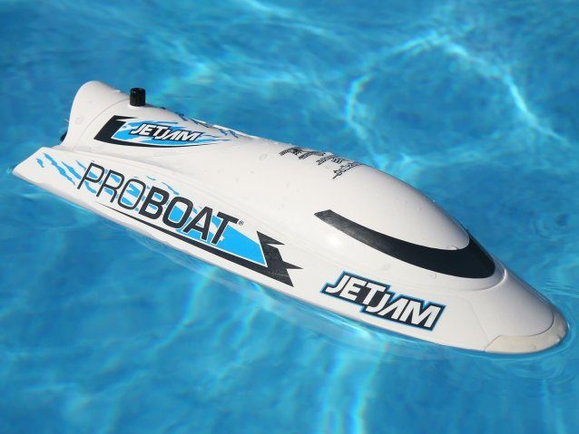 WHITE Jet Jam V2 12" Self-Righting Pool Racer Brushed RTR - Boats - view 12