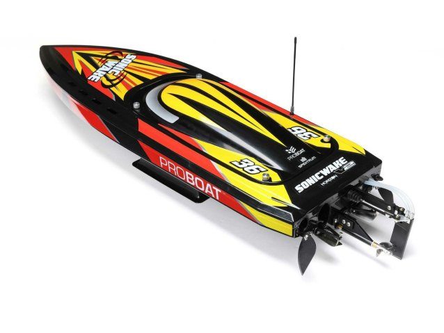 BLACK Sonicwake 36" Self-Righting Brushless Deep-V RTR - Boats - view 7