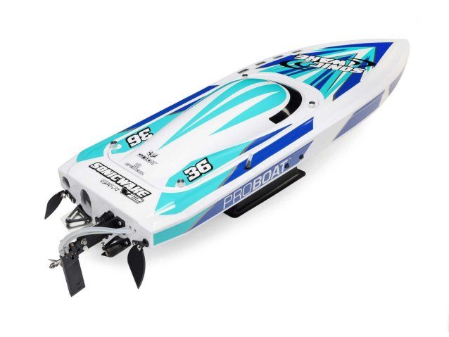 WHITE Sonicwake 36" Self-Righting Brushless Deep-V RTR - Boats - view 12