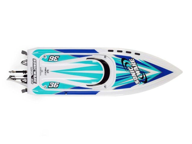 WHITE Sonicwake 36" Self-Righting Brushless Deep-V RTR - Boats - view 17
