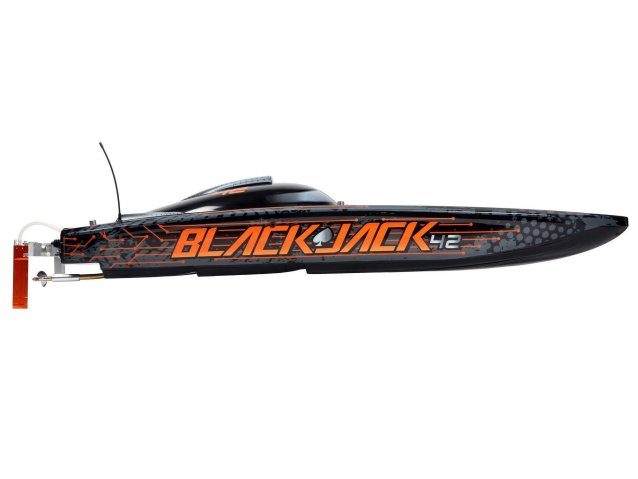 orange and black Blackjack 42" 8S Brushless Catamaran RTR - Boats - view 5