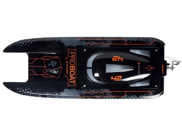 orange and black Blackjack 42" 8S Brushless Catamaran RTR - Boats - view 11
