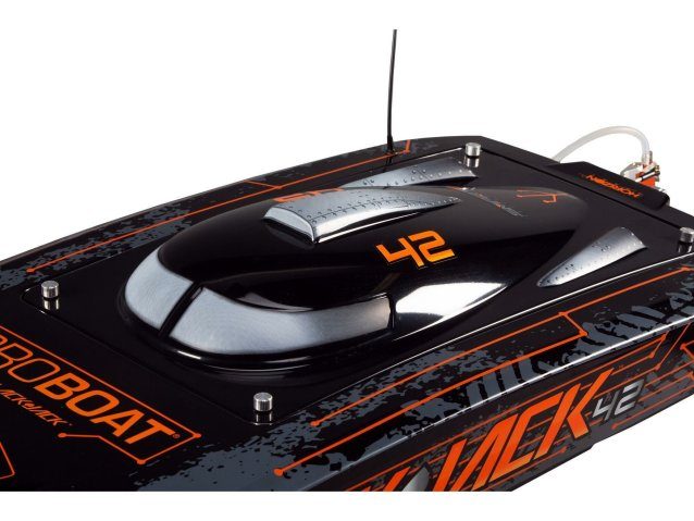 orange and black Blackjack 42" 8S Brushless Catamaran RTR - Boats - view 10