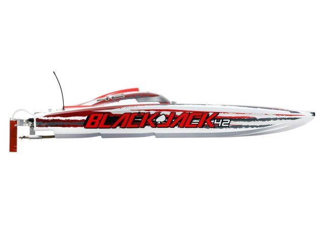 white and red Blackjack 42" 8S Brushless Catamaran RTR - Boats - view 5