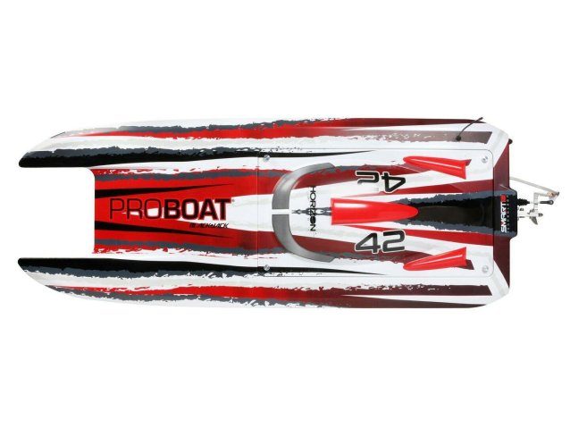 white and red Blackjack 42" 8S Brushless Catamaran RTR - Boats - view 8