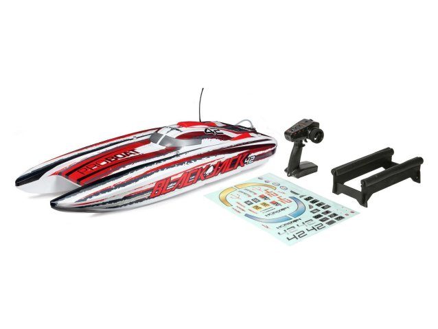 white and red Blackjack 42" 8S Brushless Catamaran RTR - Boats - view 10