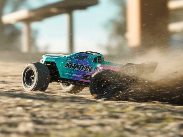 TEAL AND PINK 1/16 MINI KRATON 3S DSC 4X4 RTR WITH BATTERY AND CHARGER - Cars - view 19