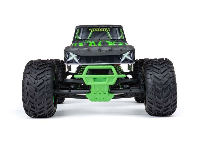 black and green 1/10 QUAKE 223S DSC 2WD RTR Brushless Monster Truck - Cars - view 3
