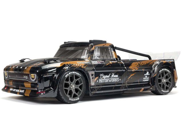 black and gold 1/8 INFRACTION 3S 4X4 BLX Resto-Mod Truck RTR - Cars