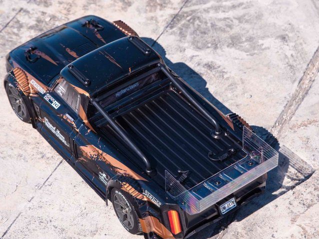 black and gold 1/8 INFRACTION 3S 4X4 BLX Resto-Mod Truck RTR - Cars - view 11