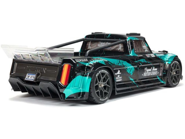 black and teal 1/8 INFRACTION 3S 4X4 BLX Resto-Mod Truck RTR - Cars - view 2