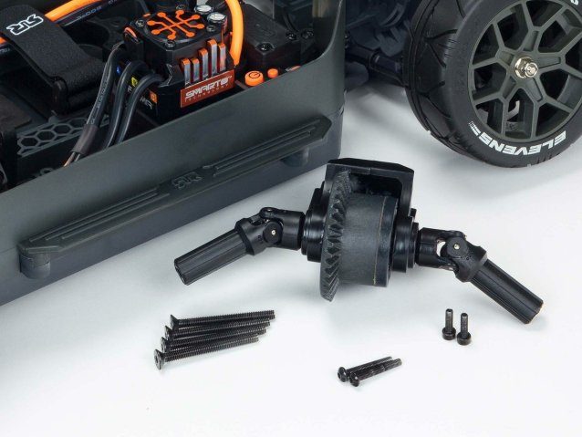 black and teal 1/8 INFRACTION 3S 4X4 BLX Resto-Mod Truck RTR - Cars - view 9