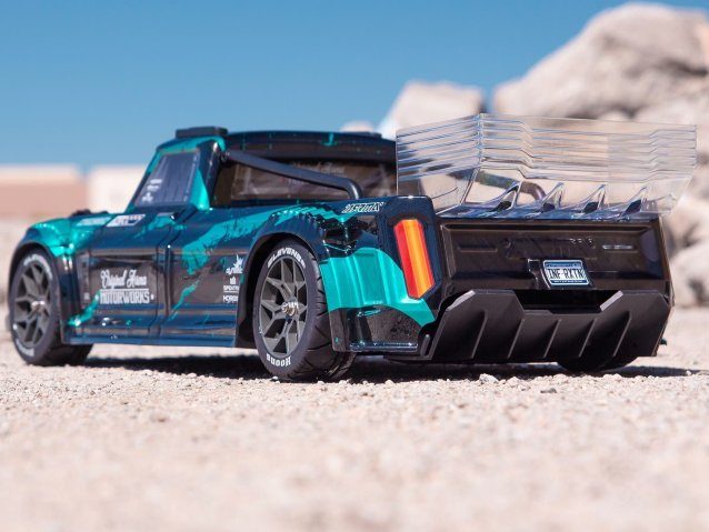 black and teal 1/8 INFRACTION 3S 4X4 BLX Resto-Mod Truck RTR - Cars - view 15
