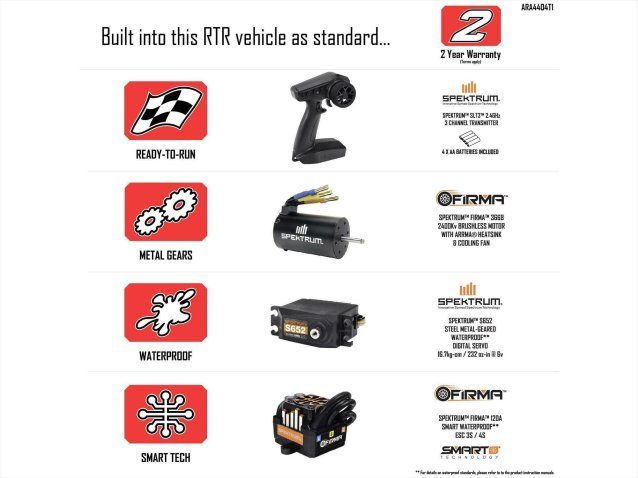 blue 1/8 MOJAVE 4S 4X4 BLX DT (with Centre Diff) RTR - Cars - view 25