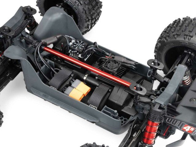 red 1/10 OUTCAST 4S 4X4 BLX Stunt MT (with Centre Diff) - Cars - view 6
