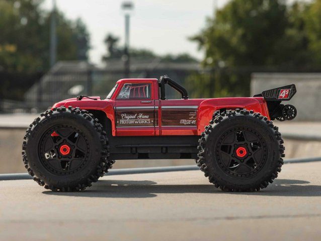 red 1/10 OUTCAST 4S 4X4 BLX Stunt MT (with Centre Diff) - Cars - view 9