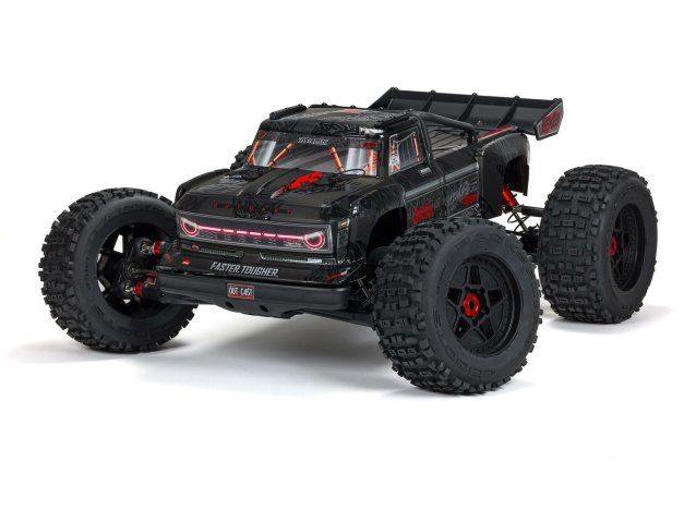 black 1/5 OUTCAST 8S 4X4 BLX EXB Stunt Truck RTR - Cars