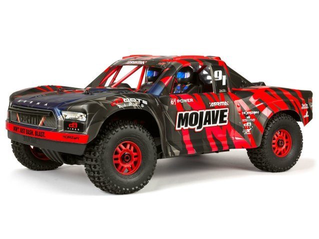 red and black 1/7 MOJAVE 6S 4X4 BLX Desert Truck RTR - Cars