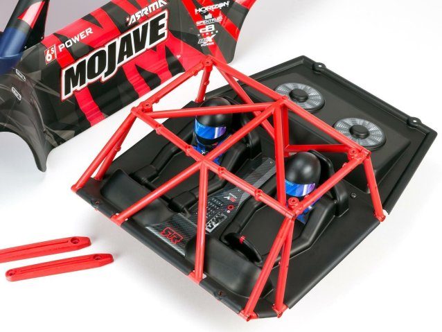 red and black 1/7 MOJAVE 6S 4X4 BLX Desert Truck RTR - Cars - view 3