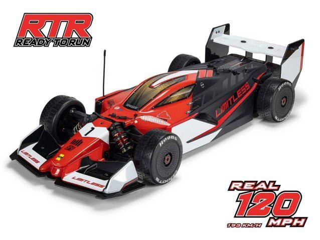 black and red 1/7 LIMITLESS 120 8S AVC 4X4 RTR Street Speed - Cars - view 7
