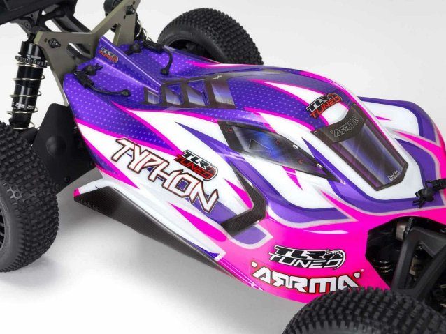 pink and purple 1/8 TLR TUNED TYPHON Race Ready Roller - Cars - view 18