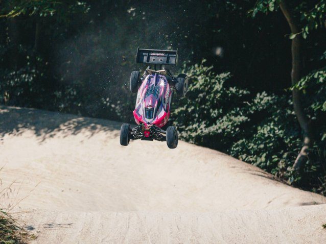 pink and purple 1/8 TLR TUNED TYPHON Race Ready Roller - Cars - view 25
