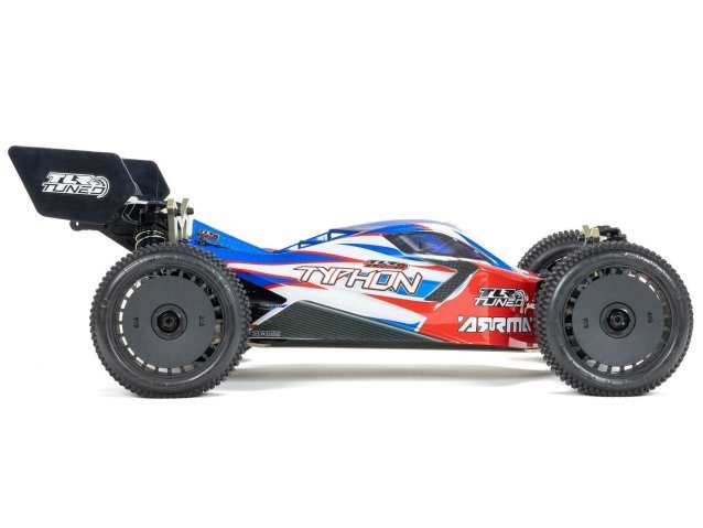 red and blue 1/8 TLR TUNED TYPHON 6S 4X4 BLX Buggy RTR - Cars - view 5